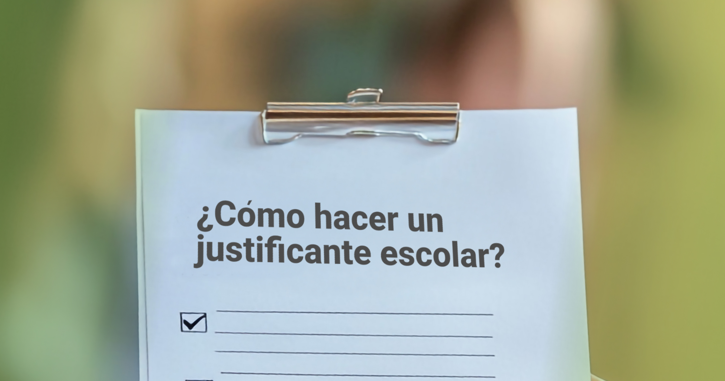 Cómo hacer un justificante escolar
